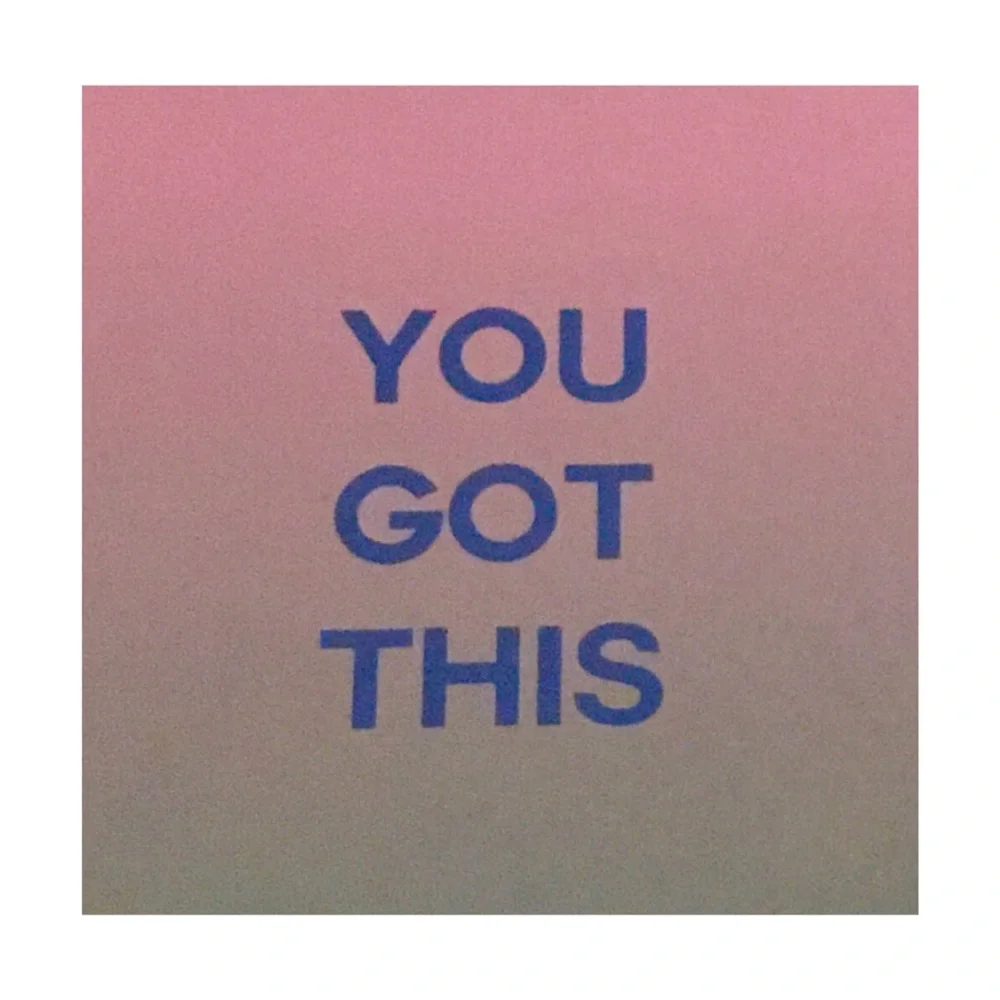 Two Motivational Message Notepads in Ombré Pastels